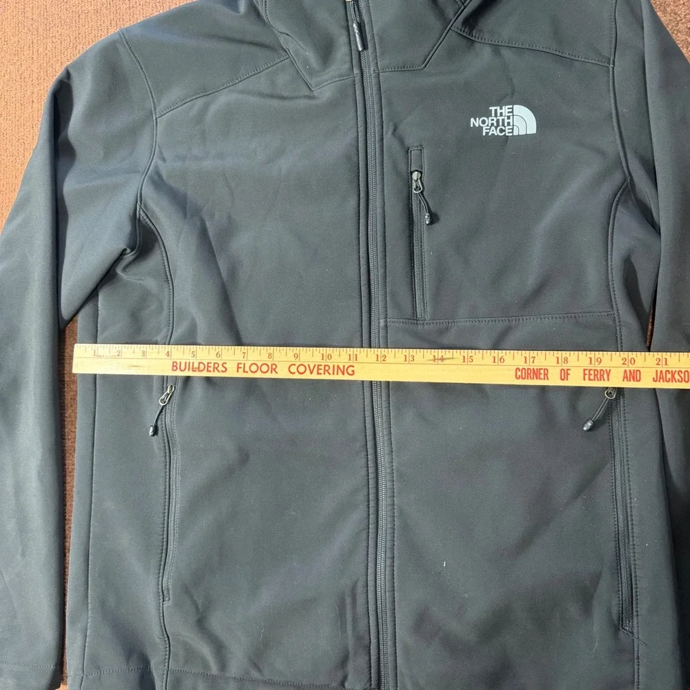 The North Face Apex Bionic Hooded Softshell Jacket Black Mens Medium WindWall A+